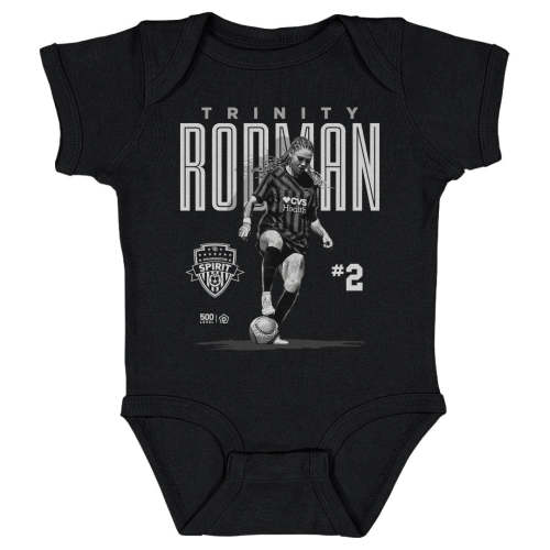 Infant Washington Spirit Black Trinity Rodman Bitmap Onesie