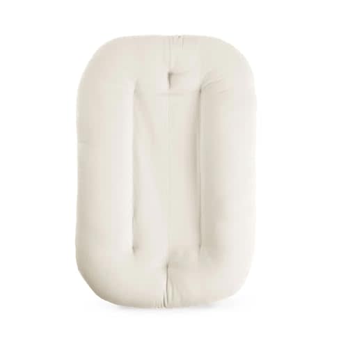 Baby Lounger for Newborn, Bionic Design Baby Lounger, Soft Organic Cotton Breathable Lounger for Infants 0-18 Months (White)