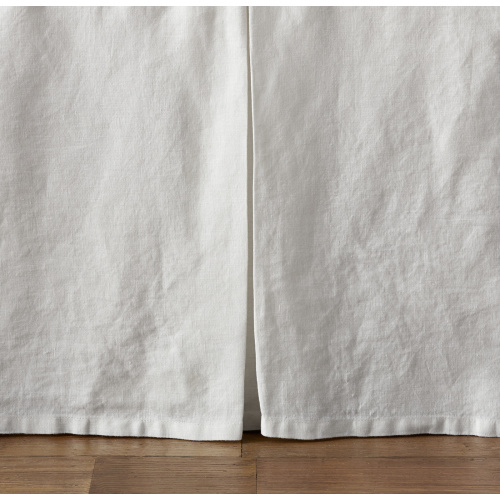 Washed Organic Linen Crib Skirt | RH Baby & Child