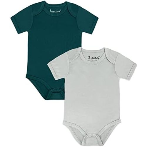 Jimonda Baby Bodysuits Rayon from Bamboo Short Sleeve Baby Boys Girls Rompers Soft Outfits Newborn Clothes