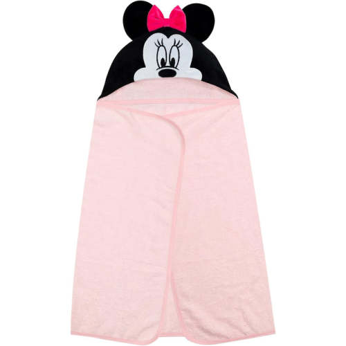 Lambs & Ivy Disney Baby Minnie Mouse Pink Hooded Baby Bath Towel — buybuy BABY