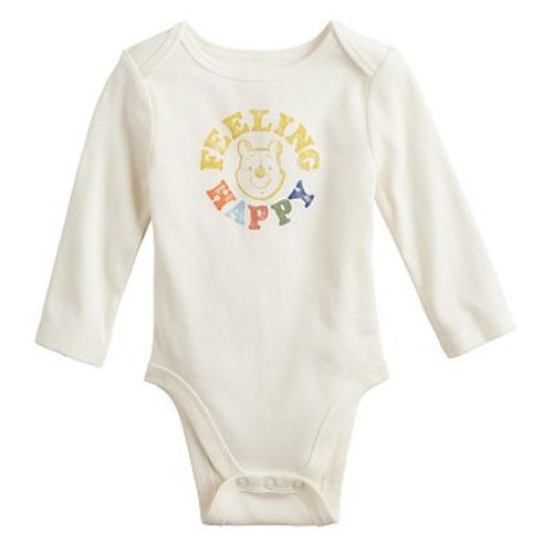 Disney's Winnie The Pooh Baby Long Sleeve Lapped Shoulder Bodysuit by Jumping Beans®