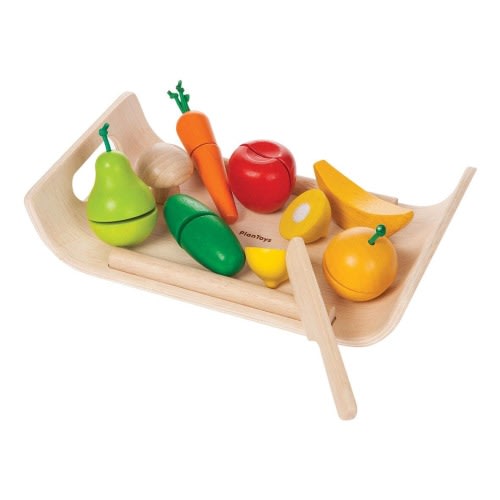 Wooden Fruits and Veggies Set