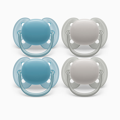 Philips Avent Ultra Soft Pacifier, 6-18 Months (4 Pack) - Misty Dawn/Silk Beige, 4