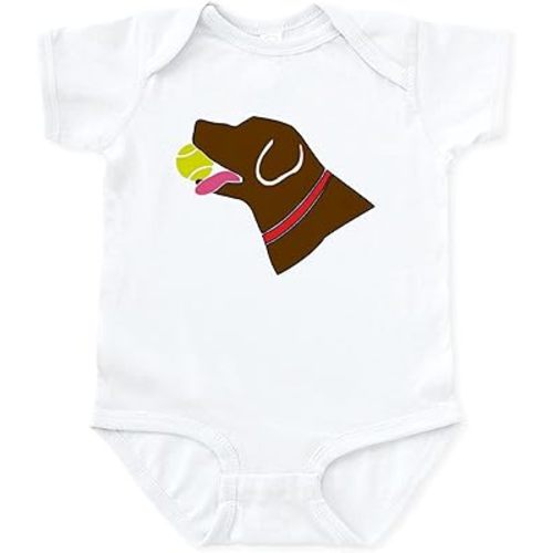 CafePress Chocolate Lab Infant Bodysuit Cute Infant Bodysuit Baby Romper