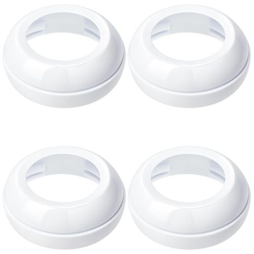 Premium Replacement Baby Bottle Nipple Rings for Philips Avent Bottle, Compatible Screw Bottle Collars for Avent Natural Plastic and Glass Bottles, BPA-Free, Secure Latch, Baby-Safe, 4-Pack