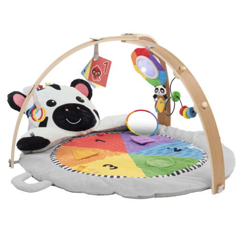 Baby Einstein Zen's Activity Milestones Plush Gym, Unisex, Multicolor, For Ages Infant to Toddler