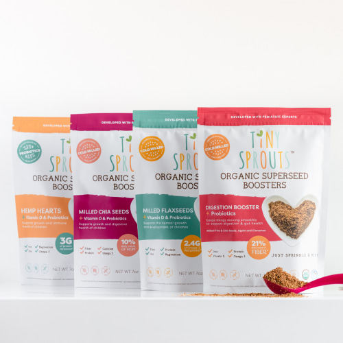 VALUE PACK! Try all 4 Tiny Sprouts Organic Superseed Boosters! – Tiny Sprouts Foods