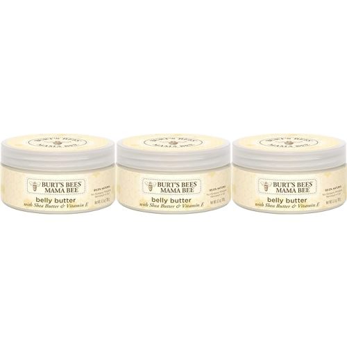 Burt's Bees Mama Bee Belly Butter, Fragrance Free Lotion- 6.5 Ounce (3pk)