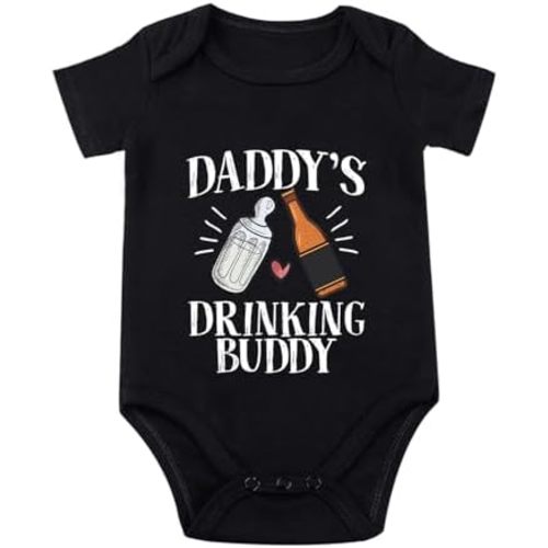 listery Drinking Buddies Bodysuit Buddy Daddies Newborn Daddys Drinking Buddy Romper Boy Infant