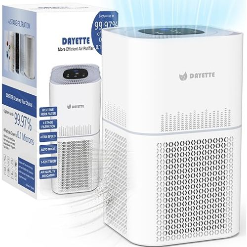 HEPA Air Purifiers for Home Large Room Up to 2200ft², Air Purifiers for Bedroom with Air Quality Sensor, H13 True HEPA Filter Remove 99.97% of Dust, Allergies, Odor, Pets Dander, Smoke, Pollen