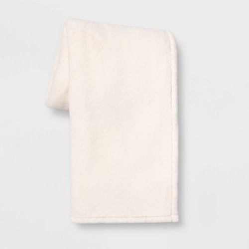 Oversized Primalush Throw Blanket - Threshold™, Color: Cream