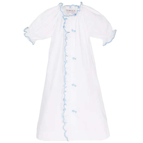 Erin Blue Heart Ruffle Gown