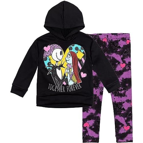 Disney Nightmare Before Christmas Winnie the Pooh Fleece Hoodie and Leggings Set Infant to Big Kid Sizes (12 Months - 14-16)