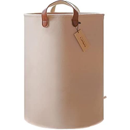 Large Laundry Hamper for Dirty Clothes, Cloths & Towels | Tall, Big Basket for Extra Loads | XL Size, Sturdy, Collapsible, Portable & Waterproof | Cute, Modern | Kids, Nursery, Girls, Baby