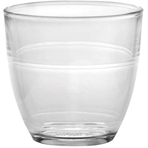 Duralex Glass Tumbler Drinking Glasses, 3.13 ounce - Set of 6, Clear - 3.12 oz