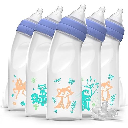 Balance + Angled Standard Neck Bottle 9oz 6pk with Balance + Pacifier Sample