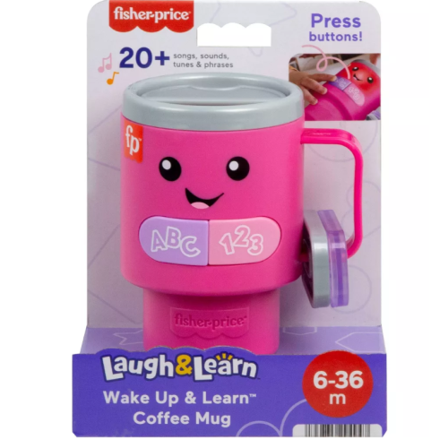 Fisher-Price PINK Laugh and Learn with Lights Music Coffee Mug Stanley