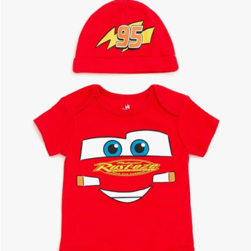 Disney Cosplay Baby Bodysuit & Hat Set Newborn to Infant Sizes