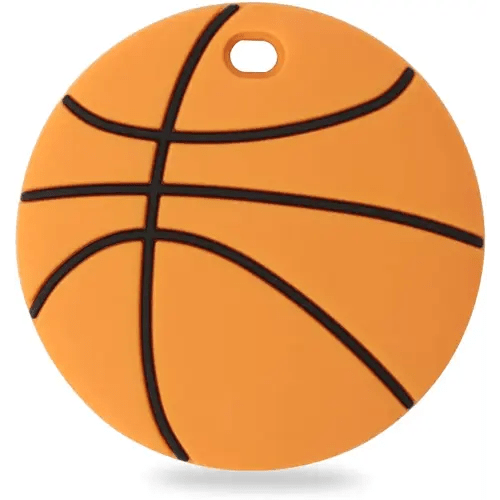 Baby Sport Silicone Teether,Sensory Chew Toys,BPA Free Soft and Effective Infant Teething Pain Relief Toys,Freezer Safe,Food Grade Silicone,Best Shower Gift for Boys and Girls (Basketball)