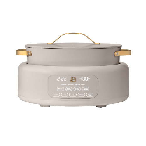 Beautiful 10 in 1, 6 Qt Electric Multi-Cooker, Porcini Taupe by Drew Barrymore