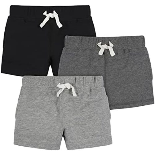 Gerber Baby Boys' Toddler 3-Pack Pull-on Knit Shorts