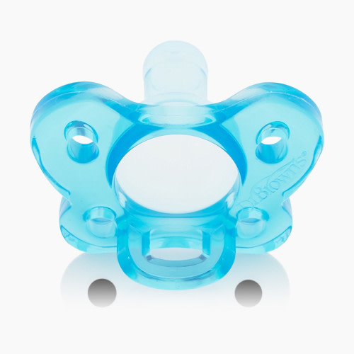 Dr. Brown's One-Piece Silicone Pacifier (2 Pack) - Blue, Stage 1