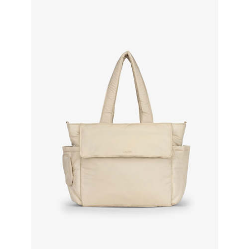 Diaper Tote Bag with Laptop Sleeve - HAZELNUT