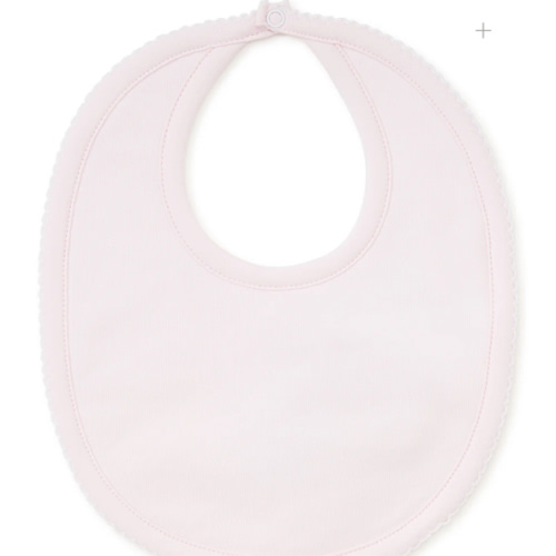 Pink/White Kissy Basics Bib