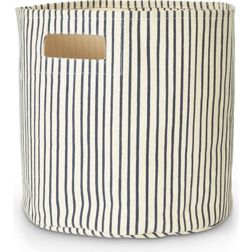 Pehr Stripes Away Canvas Bin, Ink