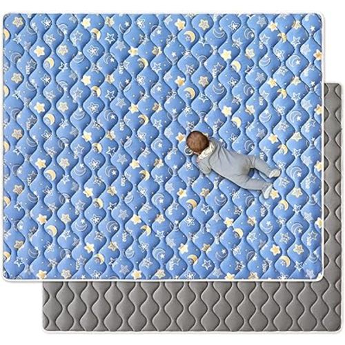 Premium Foam Baby Play Mat 79" X 71", Extra Large Activity Playmats for Babies,Toddlers, Infants, Soft Thicker Sponge Baby Mat for Floor, Play & Tummy Time, Machine Washable for Easy Care