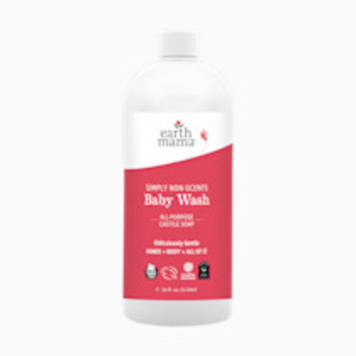 Earth Mama Baby Wash - Simply Non-Scents, 34 Fl Oz
