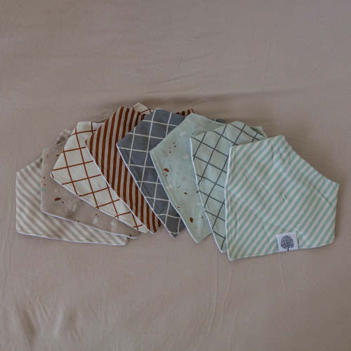 Bandana Baby Bibs | Clay Set - 8 Pack | Parker Baby Co.