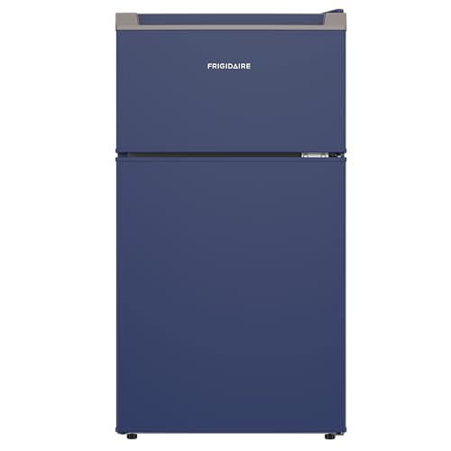 Frigidaire Compact Refrigerator with Top Freezer - 2 Door Fridge with 3.2 Cu Ft, Contemporary Series, Blue