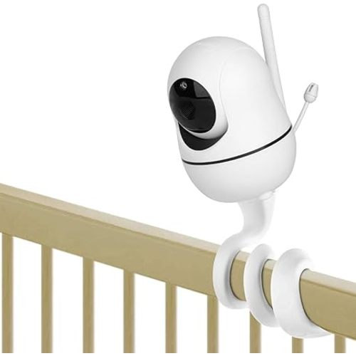 iTODOS Baby Monitor Mount for HelloBaby HB65/HB66/HB248,ANMEATE SM935E Baby Monitor Camera, Versatile Twist Mount Without Tools or Wall Damage