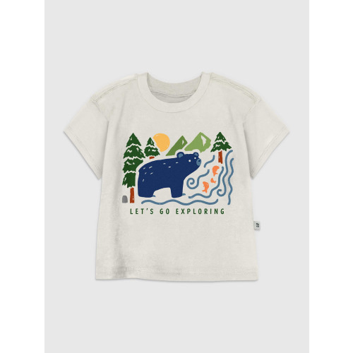 Toddler Bear In Woods Graphic T-Shirt