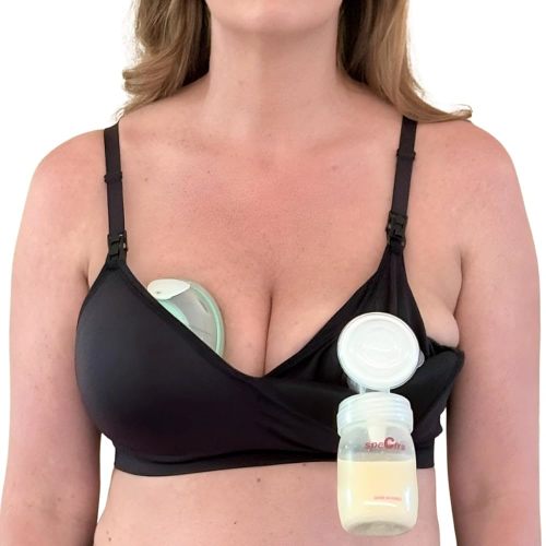 Supermom Hands Free Pumping and Nursing Bra - Hands Free Nursing Bra for Pumping - Breastfeeding Bras for Women