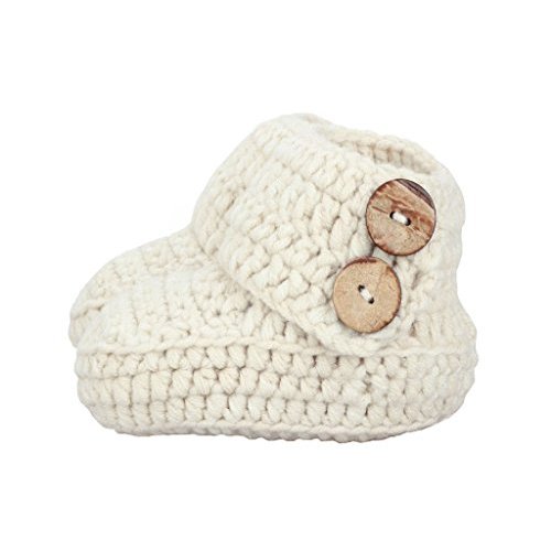 zefen Knit Crochet Baby Booties Newborn Socks Handmade Shoes Deep