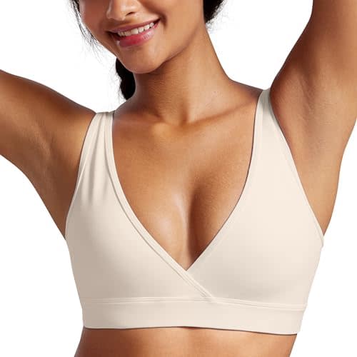 CRZ YOGA Butterluxe Maternity Nursing Bras for Women Crossover Wireless Sleep Breastfeeding Lounge Pregnancy Bralette Comfy