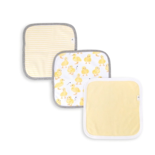 Little Ducks Organic Cotton Washcloths 3 Pack