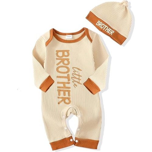 NZRVAWS Newborn Baby Boy Clothes Infant Coming Home Outfits Baby Boy Romper Preemie Jumpsuit Bodysuit Hat 0-18 Months