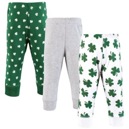 Hudson Baby Unisex Cotton Pants and Leggings, Lucky Charm, 6-9 Months