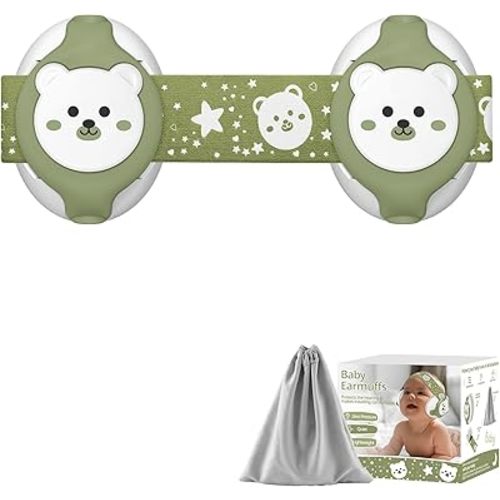 YomauiYee Infant Earmuffs,Baby Headphones Noise Cancelling Infant Ear Protection with Carrying Bag,25dB Baby Travel Essentials for Sleep/Plane/Noisy Event