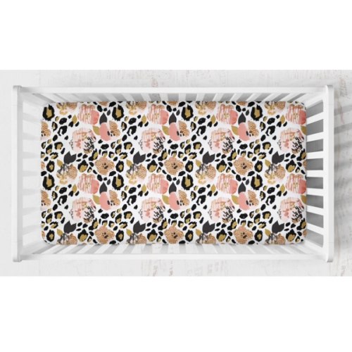 Leopard Love Crib Sheet