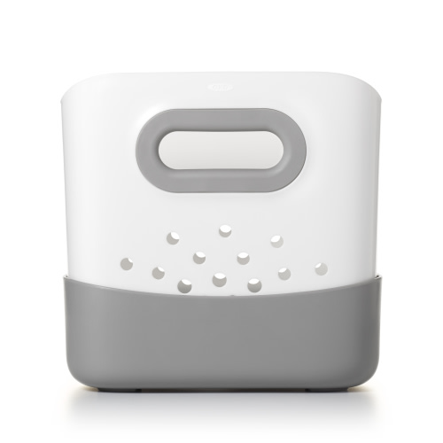 OXO Tot Bath Toy Bin, White/Gray