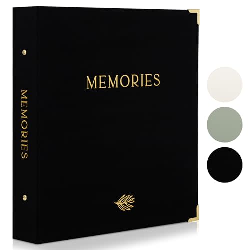 Beautiful Linen Photo Album For 4x6 Photos - Safely Holds Up To 500 Pictures of Unique Memories - The Perfect Large Photo Book To Store All Pictures of Treasured Family, Baby or Wedding Moments