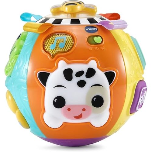 VTech Baby On-The-Moove Activity Ball with Textures, Orange