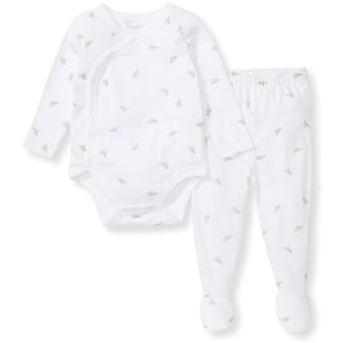 Burt's Bees Baby Unisex Bodysuit and Pant Set, 100% Organic Cotton