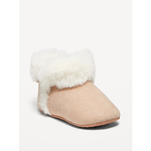 Cozy Faux-Fur Booties for Baby