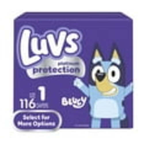 Luvs Platinum Protection Baby Diapers Size 1, 116 Count (Select for More Options)